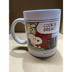 Snoopy Cookie Break Coffee Mug Peanuts United Feature Syndicate